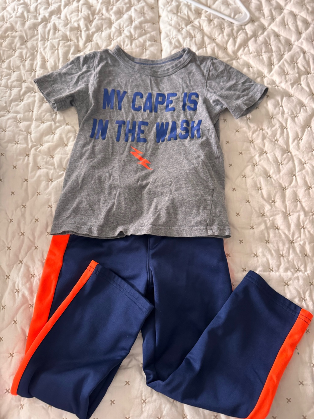 jumping beans Navy Active Shorts with Orange Trim